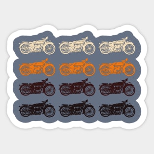 Vintage Retro Motorcycles Sticker